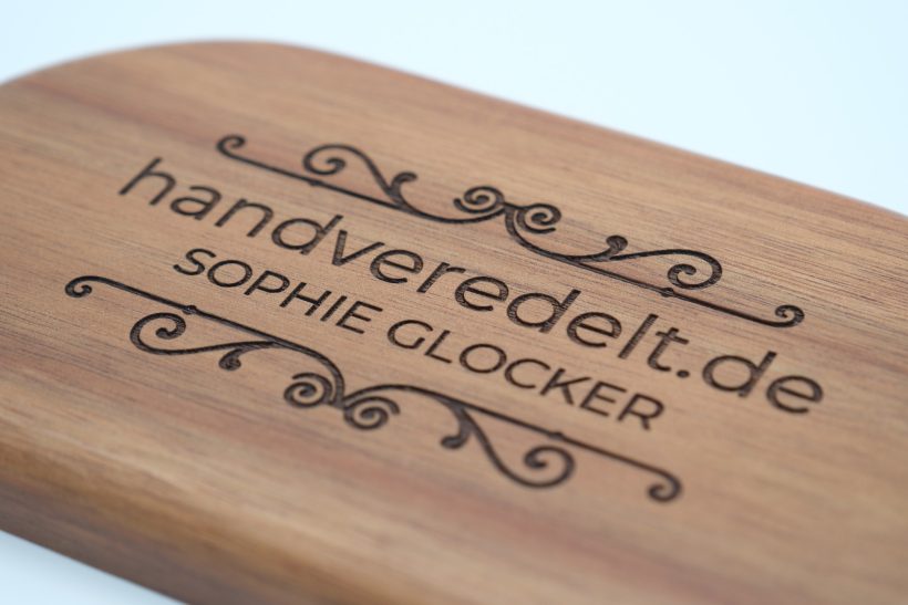 Gelaserte Schale - Holz