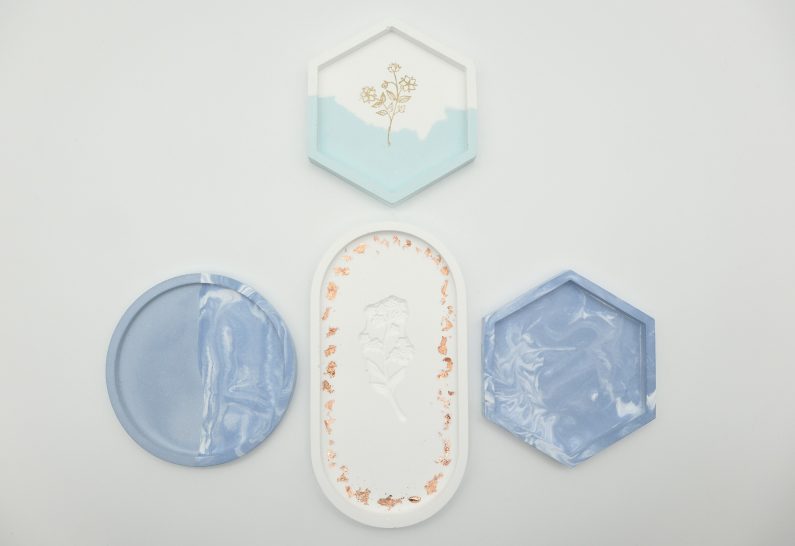 Selbst gegossene Untersetzter