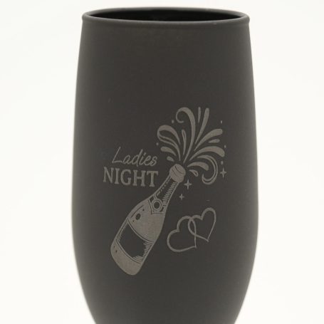 Graviertes Sektglas